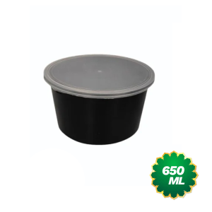 650ml Reusable Round Food Container With LID