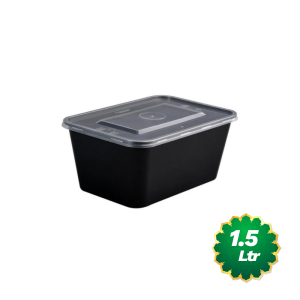 Reusable Rectangular Food Container With LID 1.5Ltr