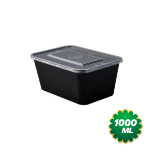Reusable Rectangular Food Container With LID 1000ml