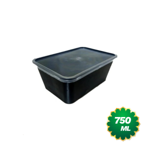 Reusable Rectangular Food Container With LID 750ml