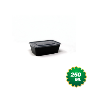 Reusable Rectangular Food Container With LID 250ml