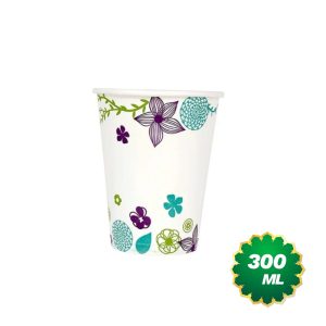 300ml Disposable Printed Paper Glass/Cups – Eco-Friendly, Stylish & Convenient