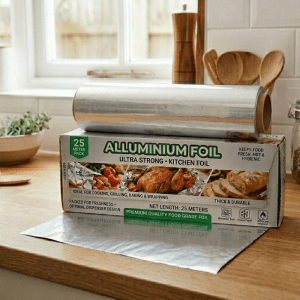 Aluminium Foil Paper Roll 25 Meter - 11 Micron Premium Aluminium Foil